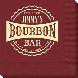 Good Friends Good Times Bourbon Bar Napkins
